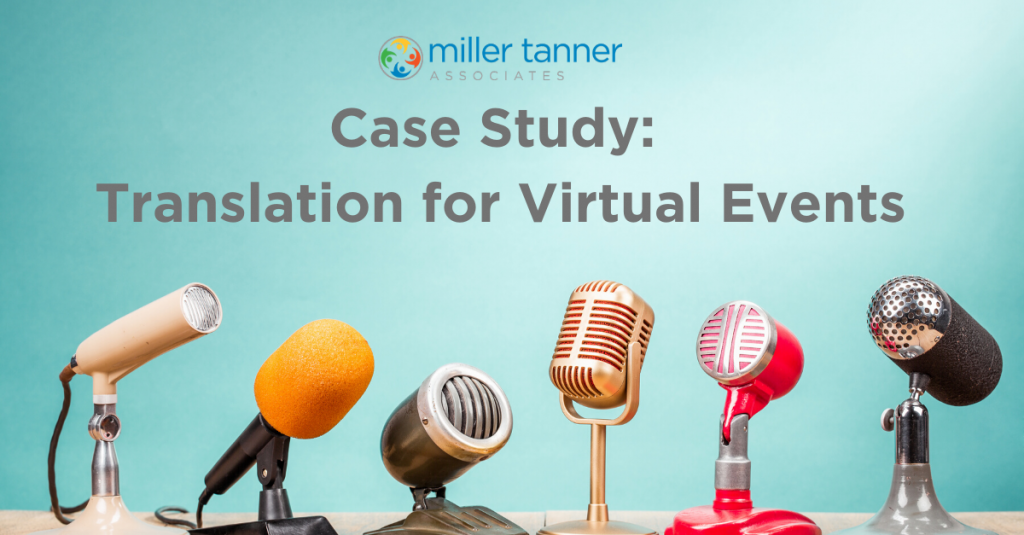 Case study on MTA virtual event translation